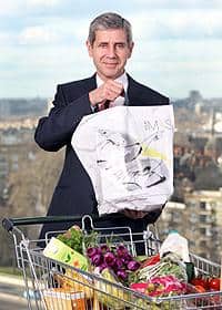 Sir Justin Rose, M&S chief executive, has decided to charge customers for plastic bags
