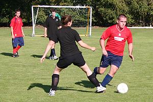 Recycling in Action, the South Wales group of companies, here playing in red, won last year's Cup