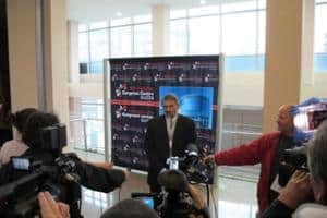 The conference attracted interest from the Serbian media