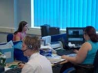 On call: staff at Severnside’s modern customer care centre in Wales