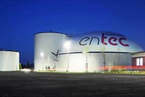 An artist’s impression of an AD facility developed by Austrian technology firm Entec Biogas