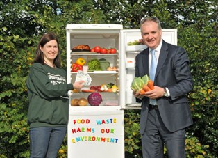 Scottish Environment Minister Richard Lochhead (pictured right) highlighting food waste reduction in February 2015
