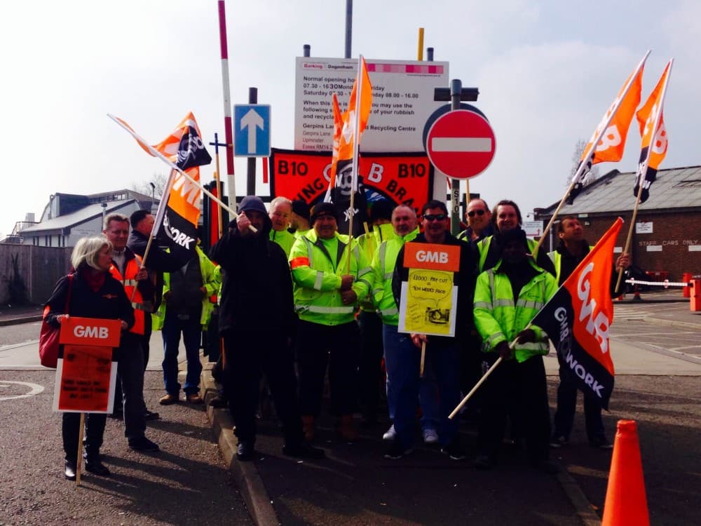 Barking and Dagenham refuse drivers walk out