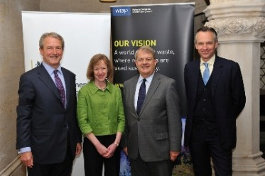 May 2013, (l-r) Liz Goodwin with the then Defra Secretary of State Owen Paterson, Mark Boleat, City of London Policy & Resources Committee, and Lord de Mauley, recycling minister, Defra 