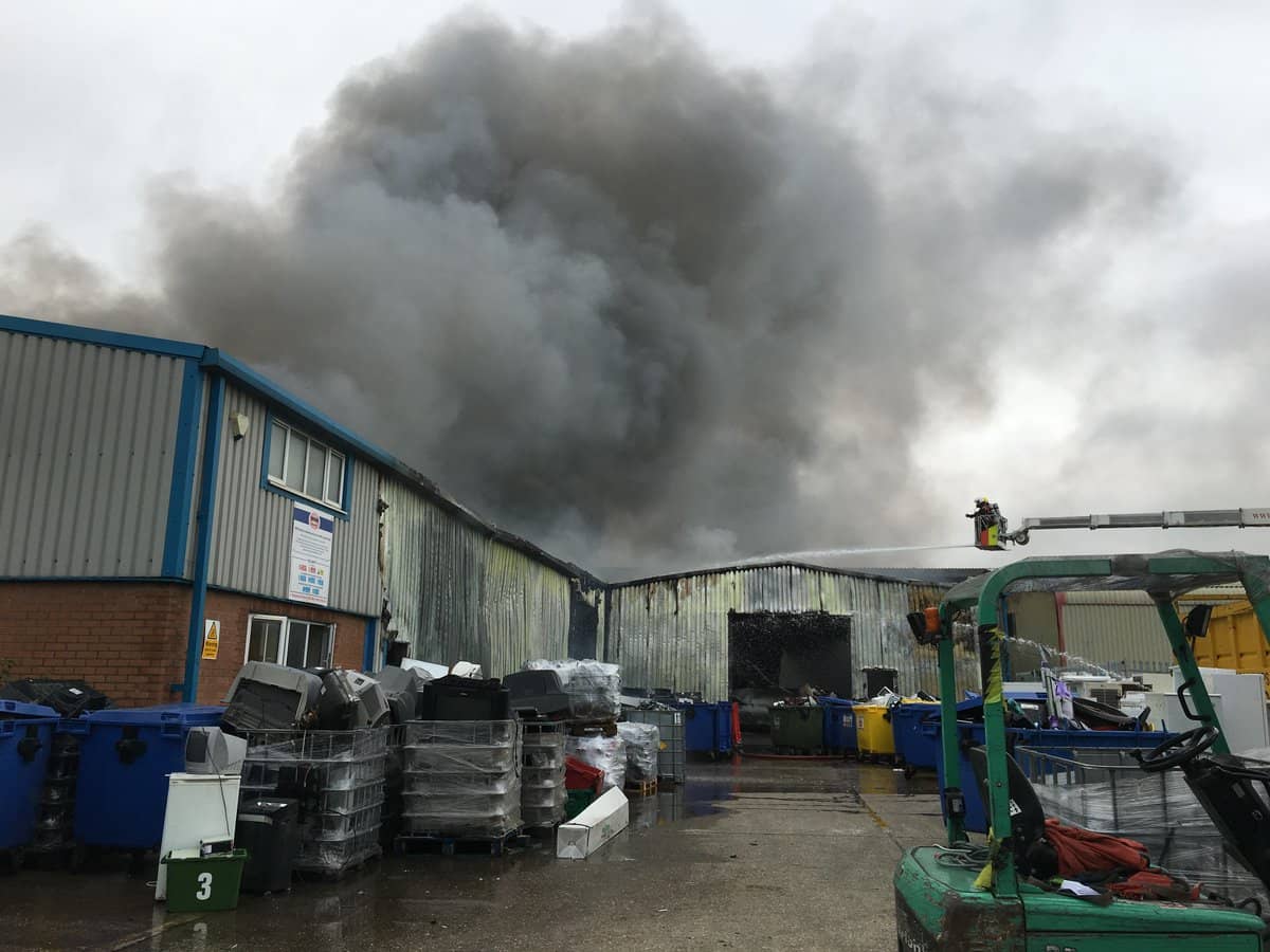 Fire crews left the site shortly after 7:30am today
