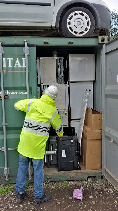 Environment Agency officers raided a site in Essex last week