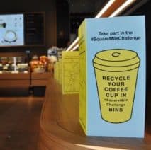 There Are Giant Coffee Cup Bins on the Streets of Manchester There Are Giant Coffee Cup Bins on the Streets of Manchester