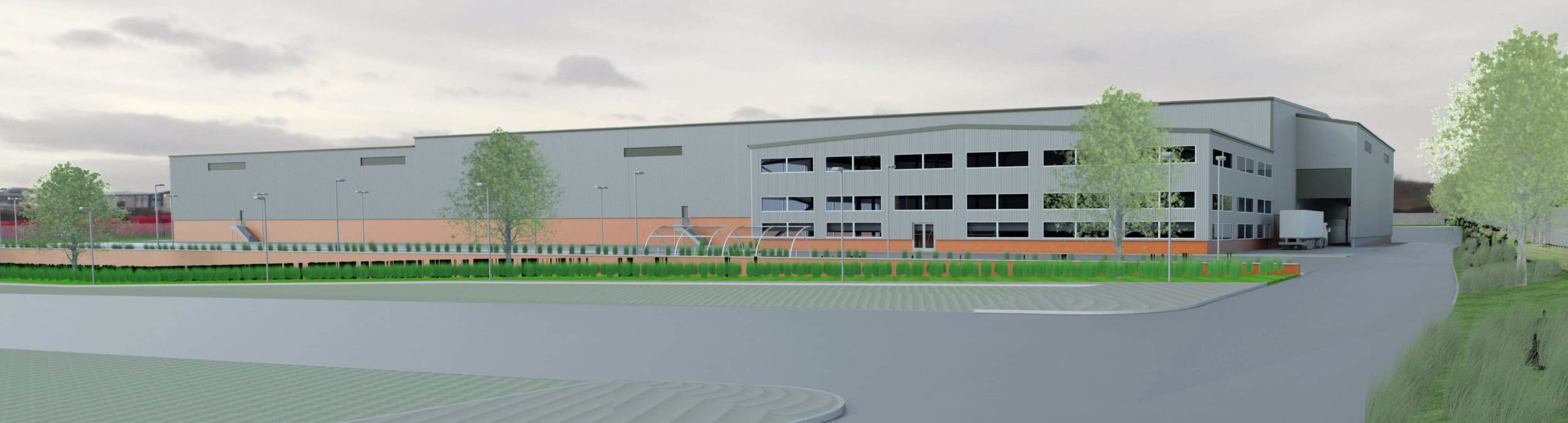 An artist's impression of the SUEZ Aberdeen facility