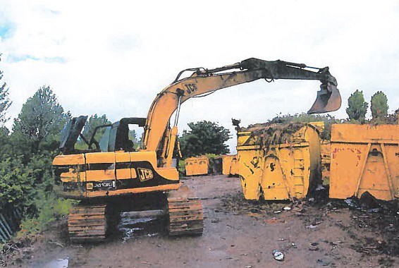 The worker fell from an 8ft