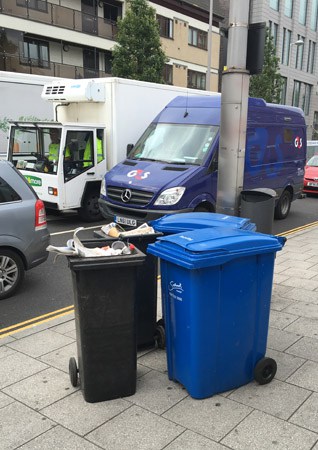 bins open