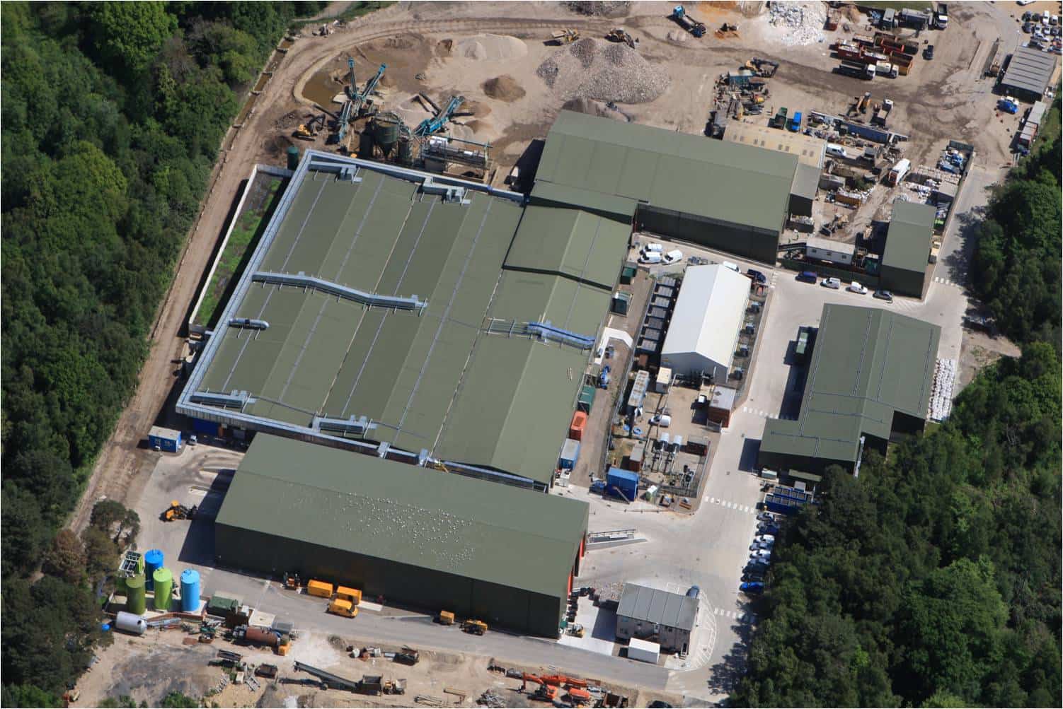 Three investment funds associated with New Earth Solutions have been provisionally liquidated. Pictured, New Earth's Canford MBT facility in Dorset