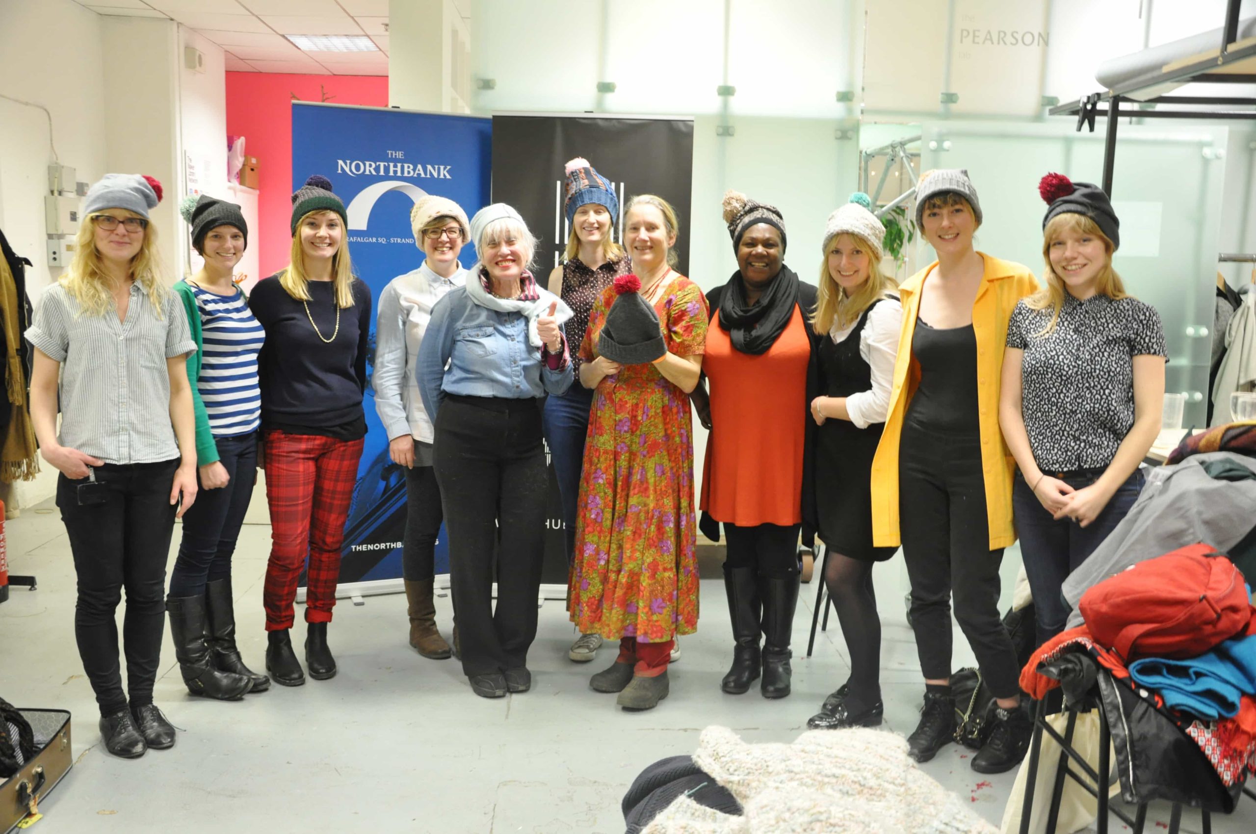 TRAID's education team will run a bobble hat upcycling workshop