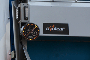 The software helps to alert cyclists of turning vehicles