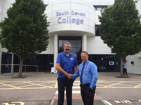 (l-r) Simon Almond, Devon Contract Waste and Dave Walker of South Devon College
