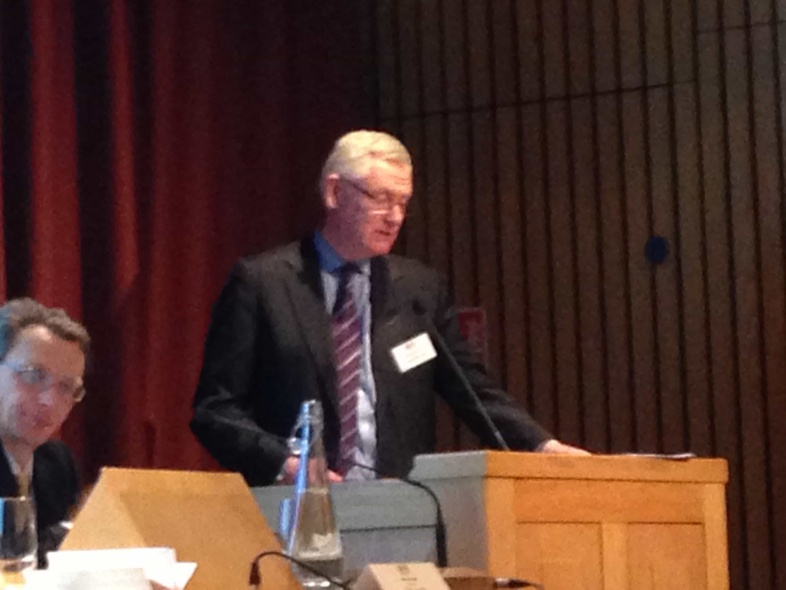 Suez UK chief executive David Palmer-Jones speaking at the Energy from Waste Conference in London last week (24 February)