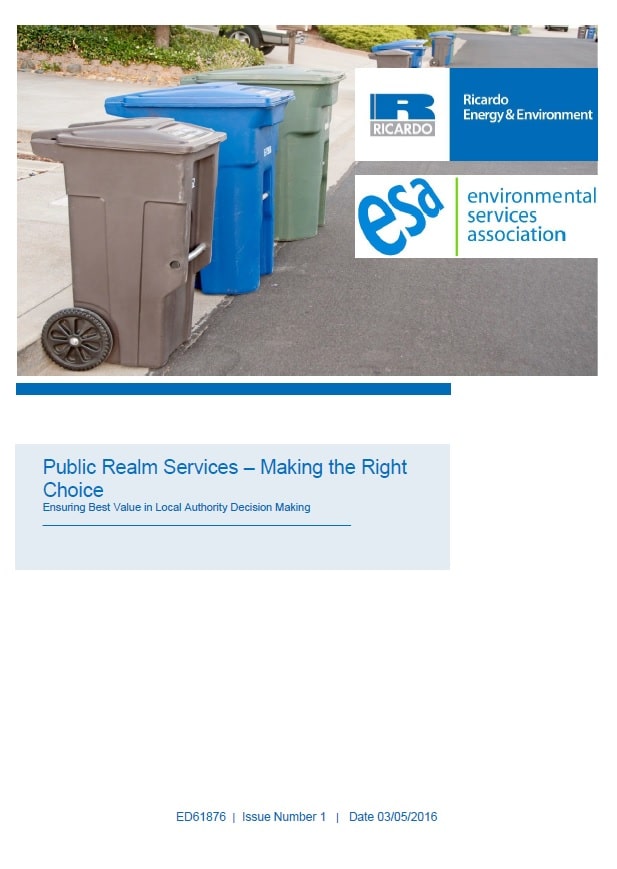 Click to access ESA's ‘Public Realm Services – Making the right choice’, report