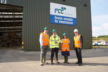 L-r: Dan Rogerson,Kristian Dales, Priti Patel and Steve Longdon