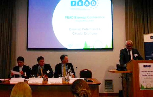 The FEAD conference panel which dicussed Eastern Europe and other issues