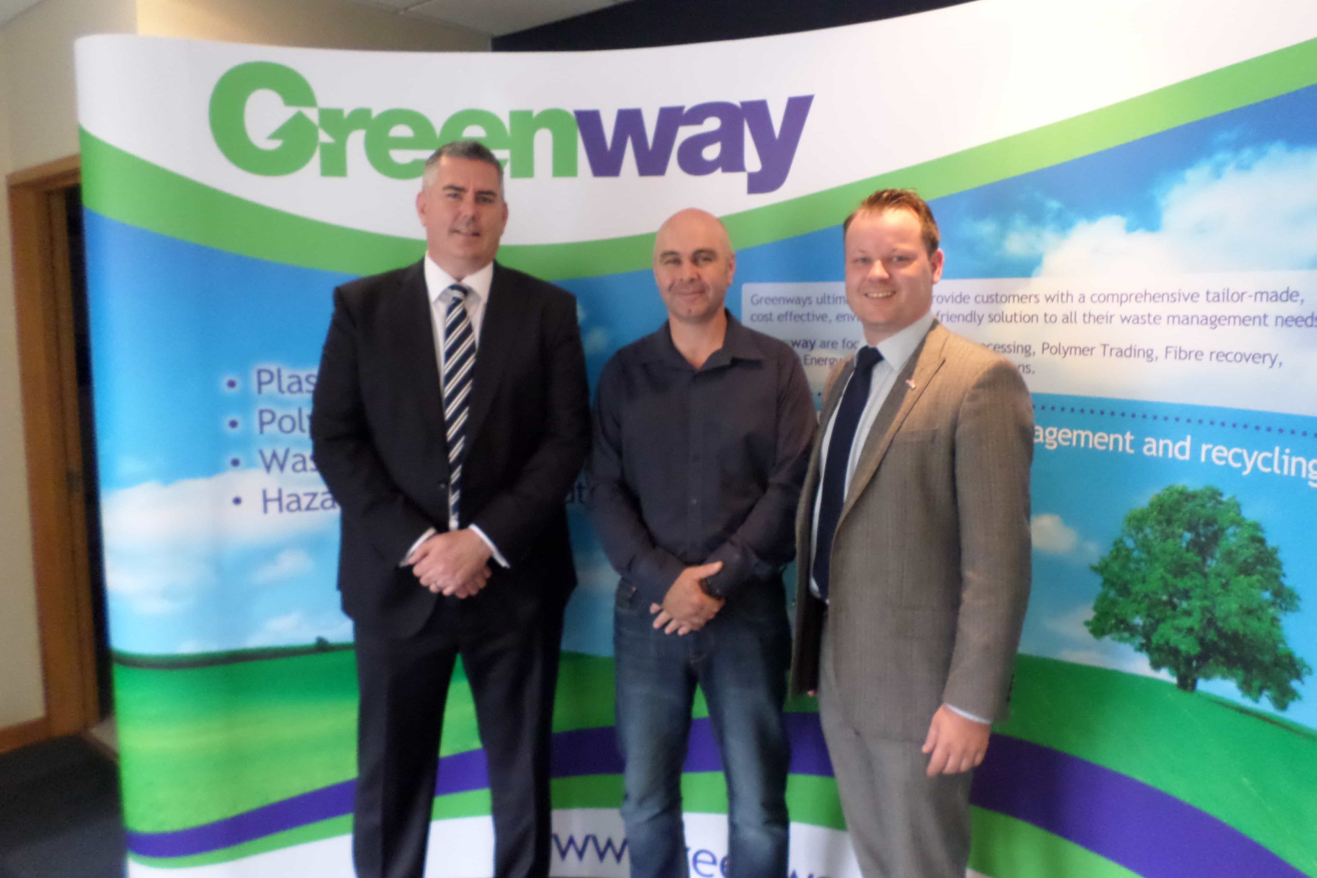 (l-r) UK commercial manager Michael Dowd, general site manager JJ van Rooyen, and commercial director Rogier Masselink