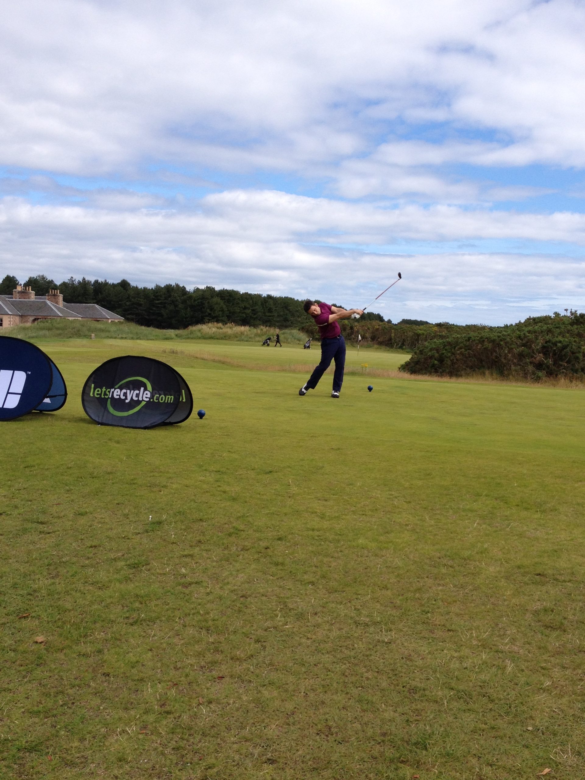 Blue Scotland teed off, finishing in a creditable second place in the team competition