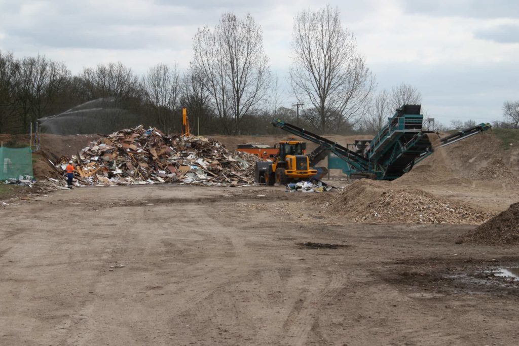 Waste wood shredding has also been undertaken at Packington since 2008