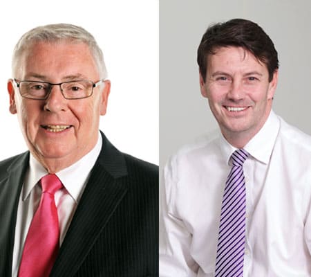 Councillor Jim Smith, Depute Leader of North Lanarkshire Council and Ian McAulay, chief executive of Viridor