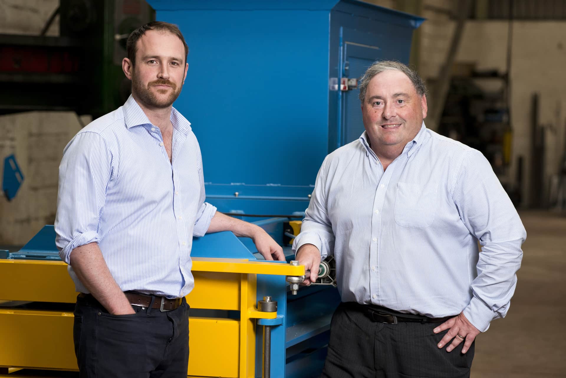 (l-r) Ben Smart, managing director of Whitham Mills and newly apppointed sales director Noel Patterson