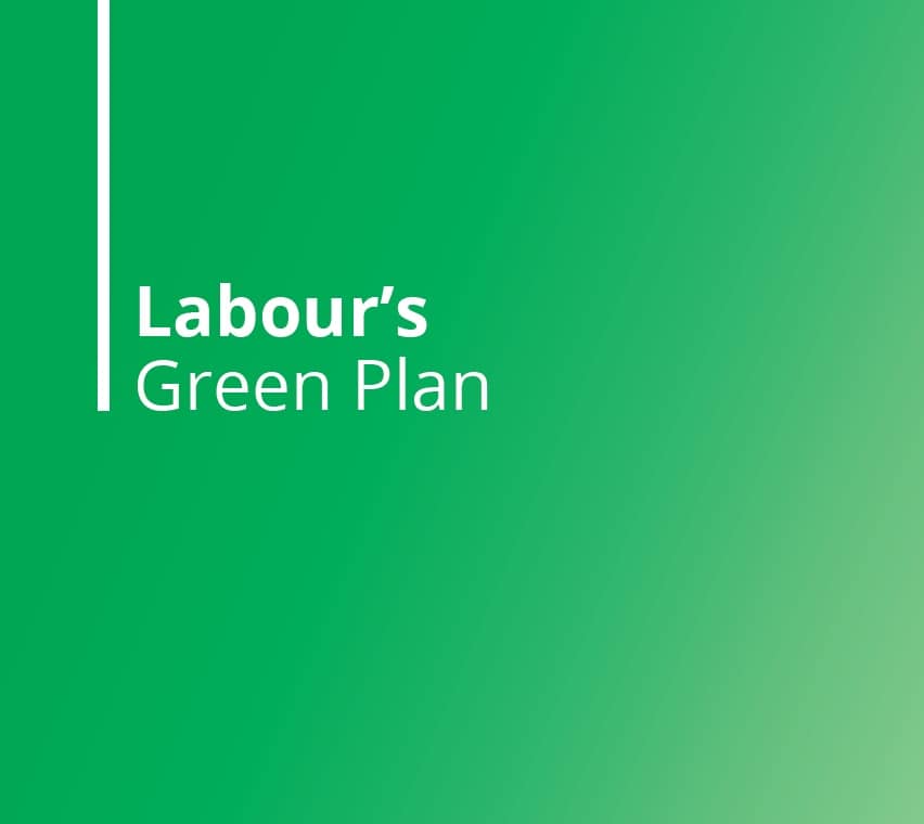 Labour's Green Plan report cover