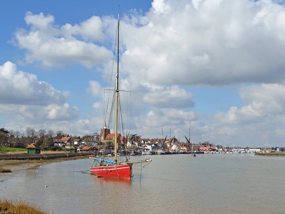 The town of Maldon is situated on the Blackwater estuary in Essex
