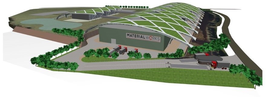 Artist's impression of the West Norfolk proposed by Material Works