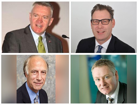 Clockwise from top left - Ray Georgeson, Neil Grundon, CPI's David Workman; and David Palmer-Jones of Suez