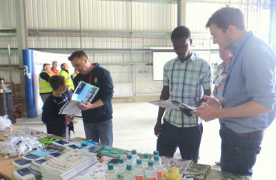 Students attend the open day earlier this month