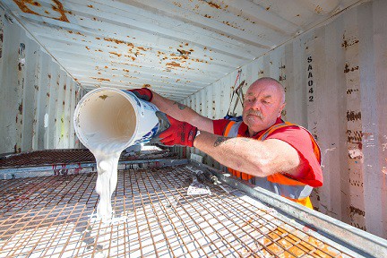 The bespoke paint recycling machine built by the Mears Group