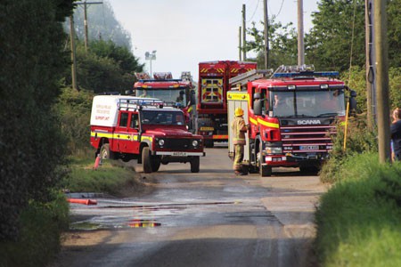 The Norfolk Fire and Rescue Service remains at the scene