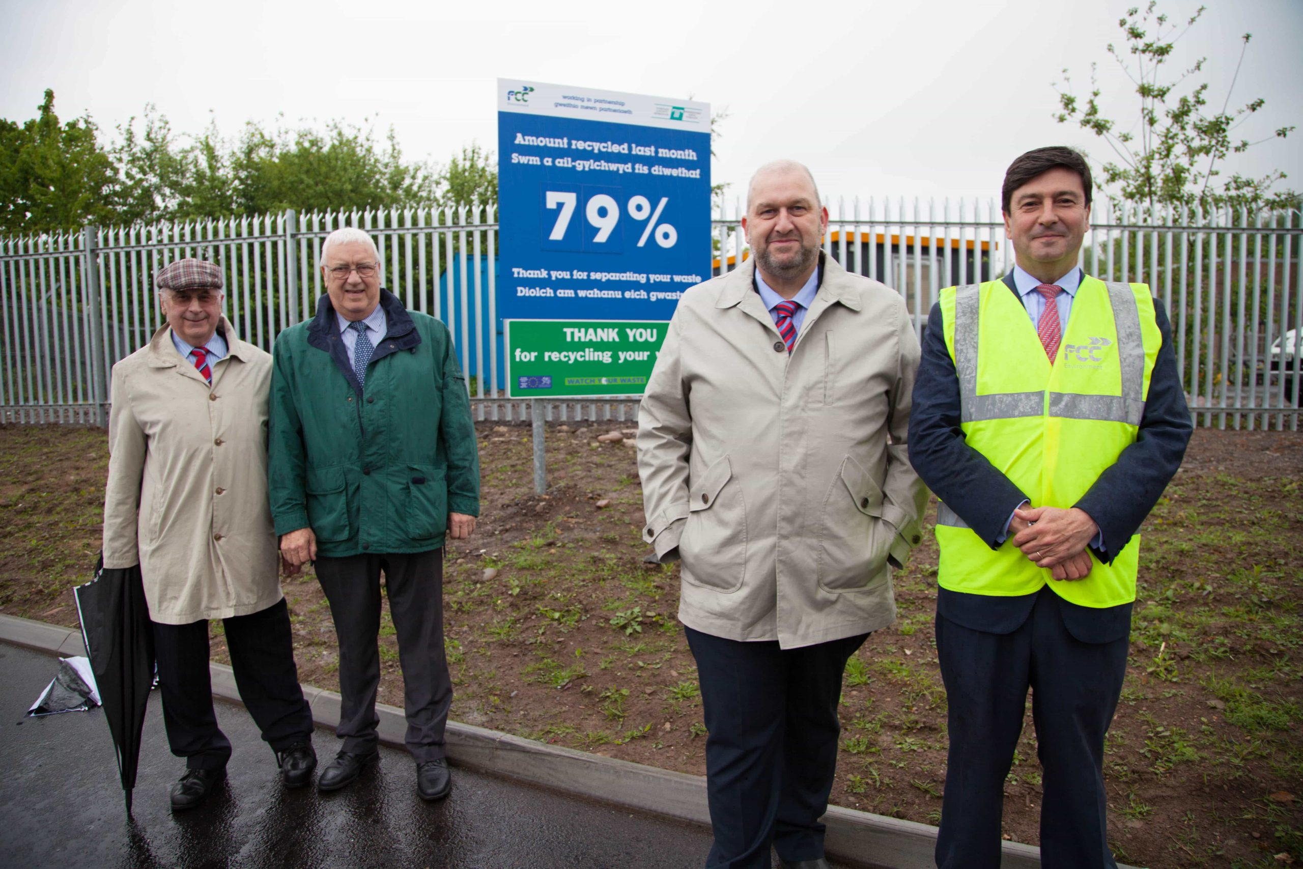Minister Carl Sargeant, third from left, opened the site