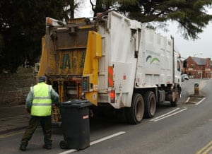 Recycling and refuse are collected on a fortnightly basis in the city