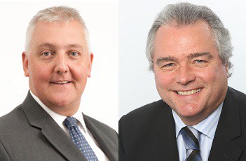 (l-r) Mark Burrows-Smith and Philip Morton