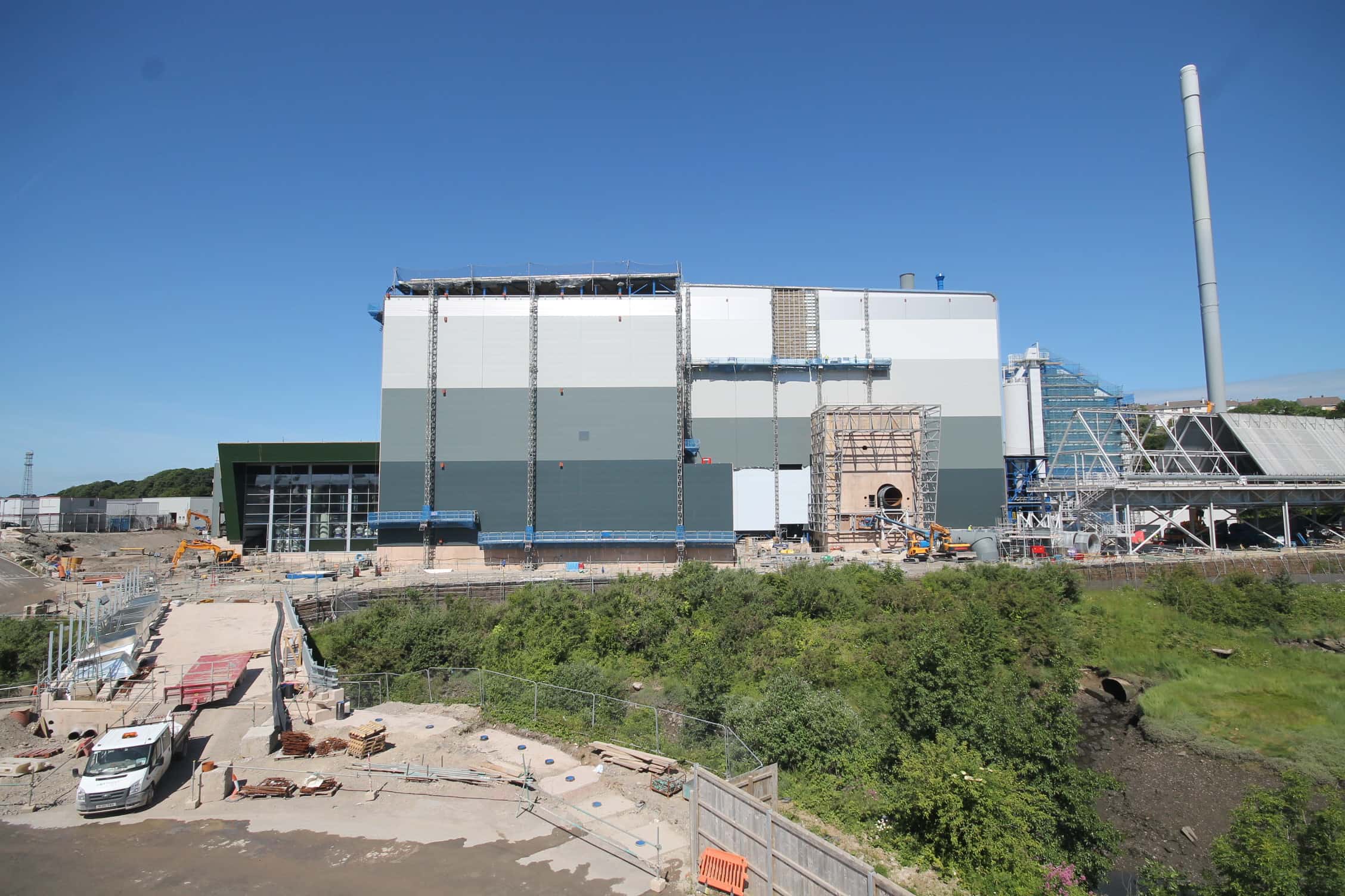 The MVV Plymouth plant during construction in June 2014