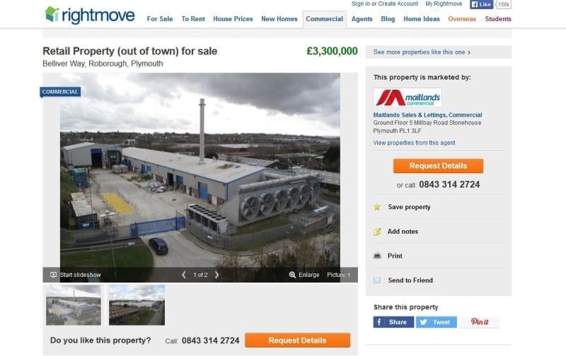 Maitlands Sales & Lettings' online sale listing for the Belliver Way leasehold
