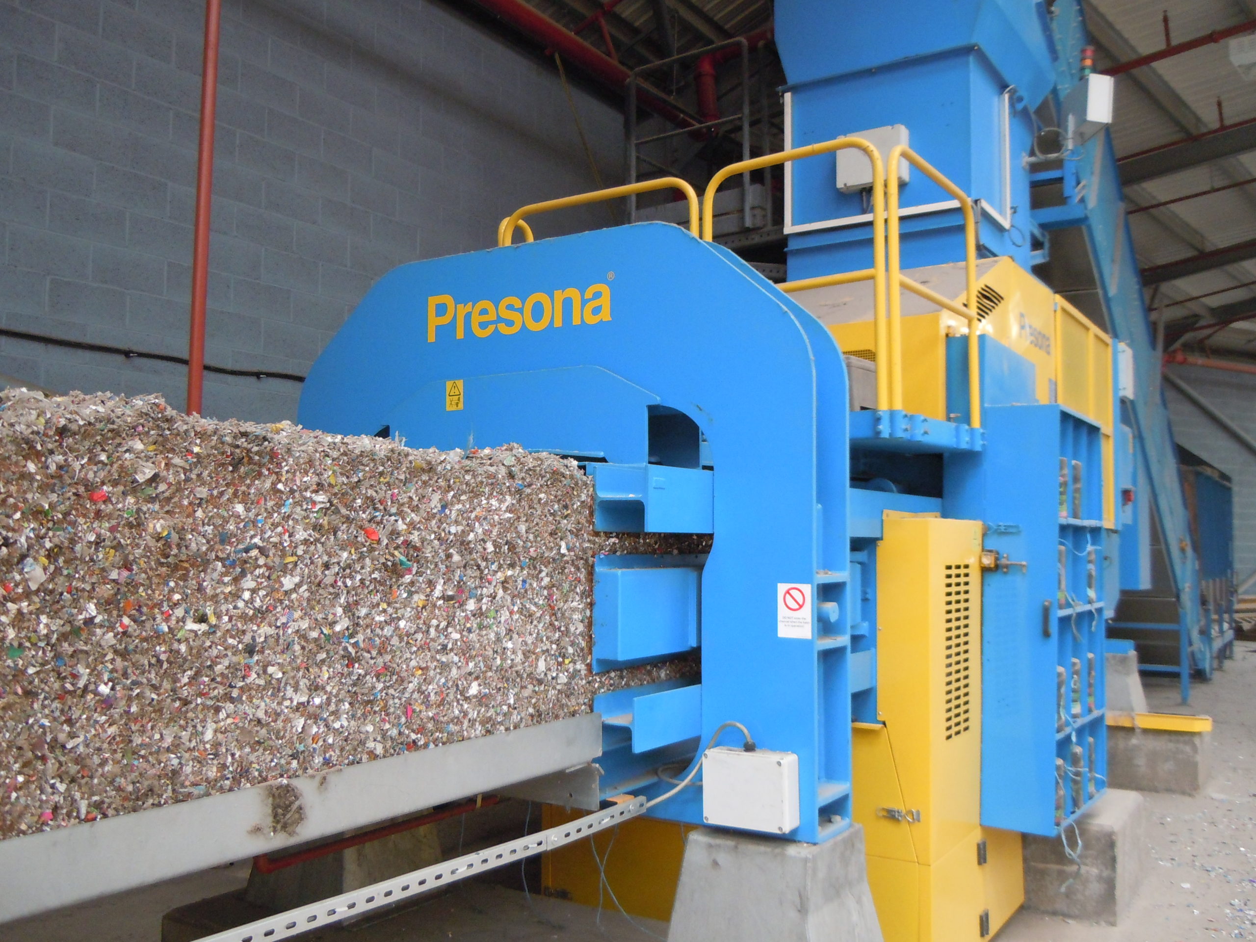 Presona manufactures balers and compactors for the waste industry
