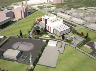 An artist's impression of the proposed Willows EfW project in King's Lynn, Norfolk, which was scrapped in 2014