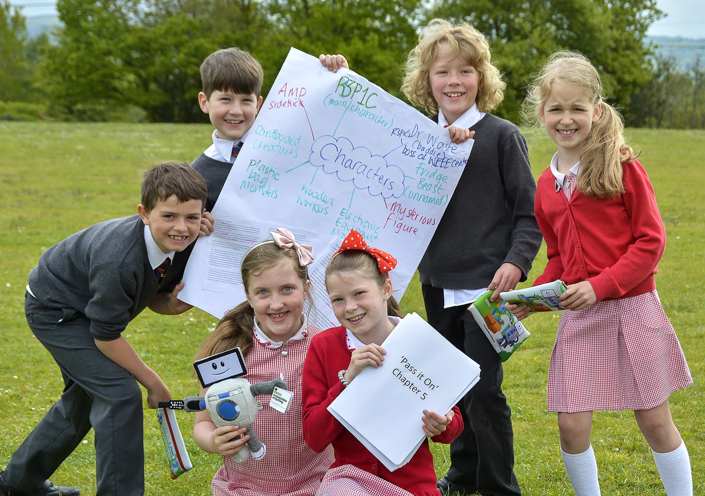 School children and the REPIC campaign.