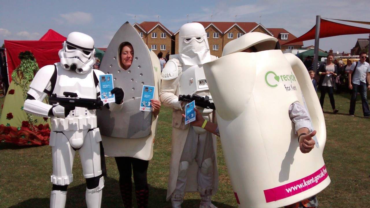 The recycling force is strong as SWEEEP asks sci-fi fans to recycle