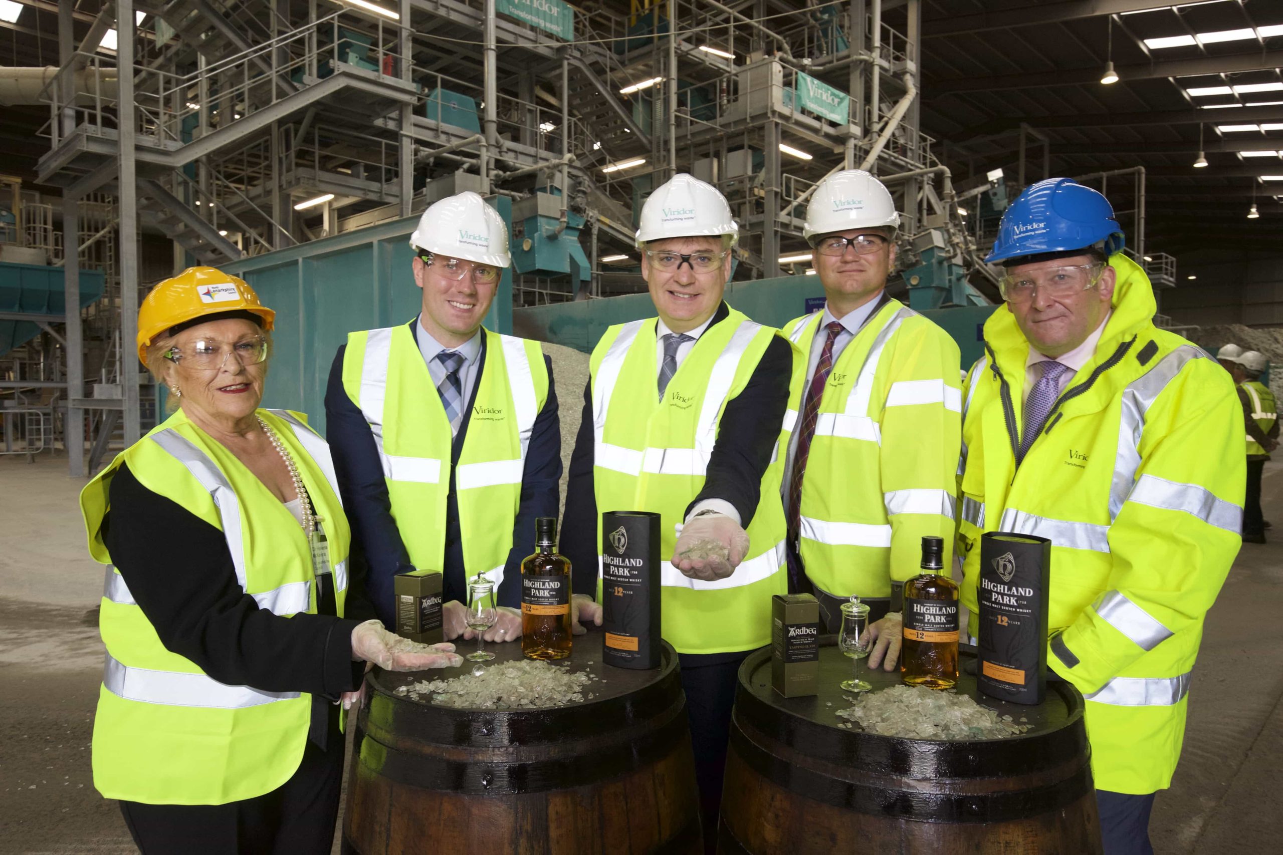 Viridor's plant will process glass packaging for Scotland's burgeoning whisky industry