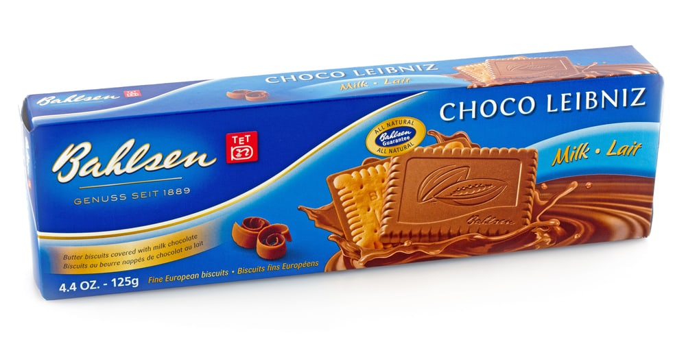Bahlsen biscuit packaging. Picture: George W. Bailey, Shutterstock