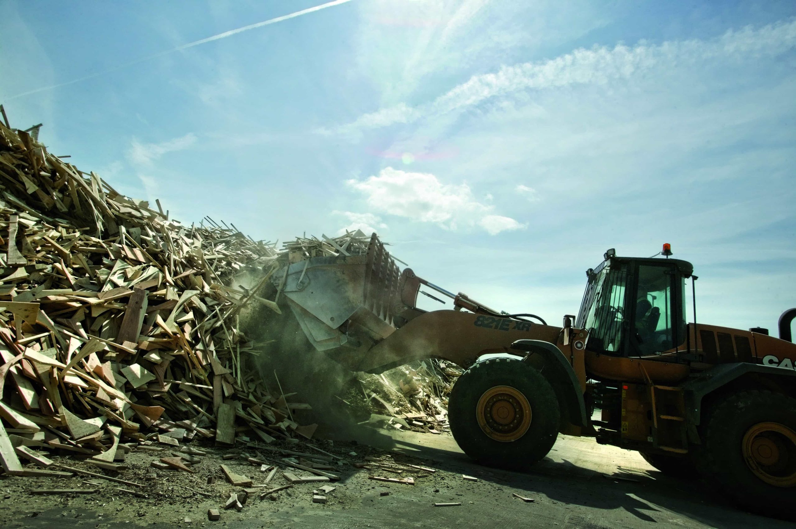 The new CHP plant will process waste wood to provide energy for households.