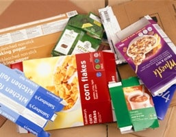 cereal boxes