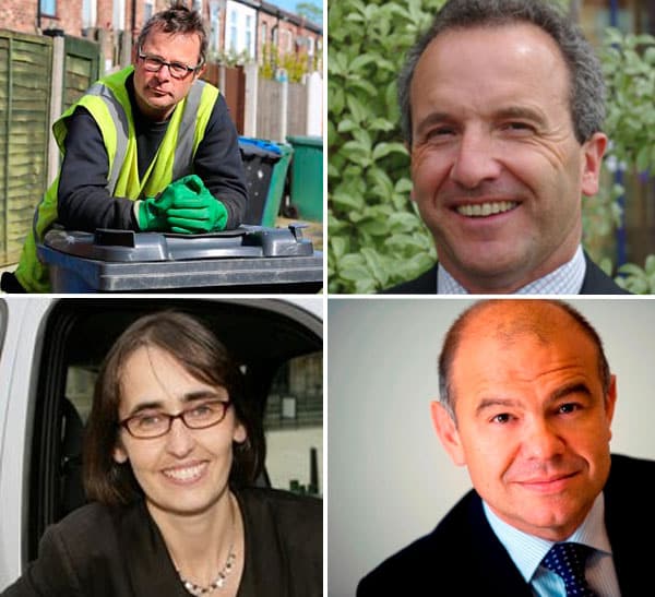 Top l-r Hugh Fearnley Whittingstall, Jeremy Jacobs, Charlotte Morton, Philip Simpson