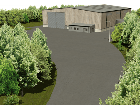 Artist's impression of the new waste transfer station