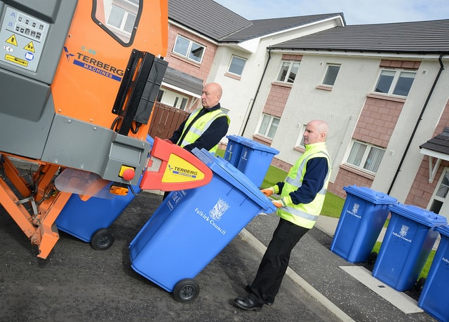 Falkirk is one of several local authorities to take a proportion of its recycling service in-house in recent months